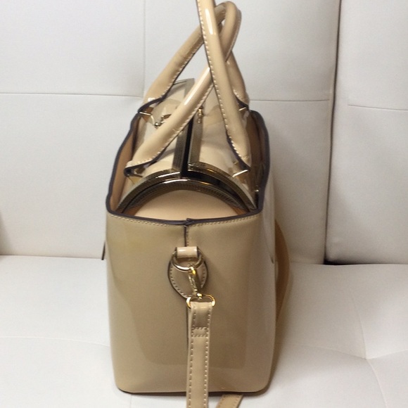 EUC Nude Minimalist Dress/Business Bag - Picture 4 of 16